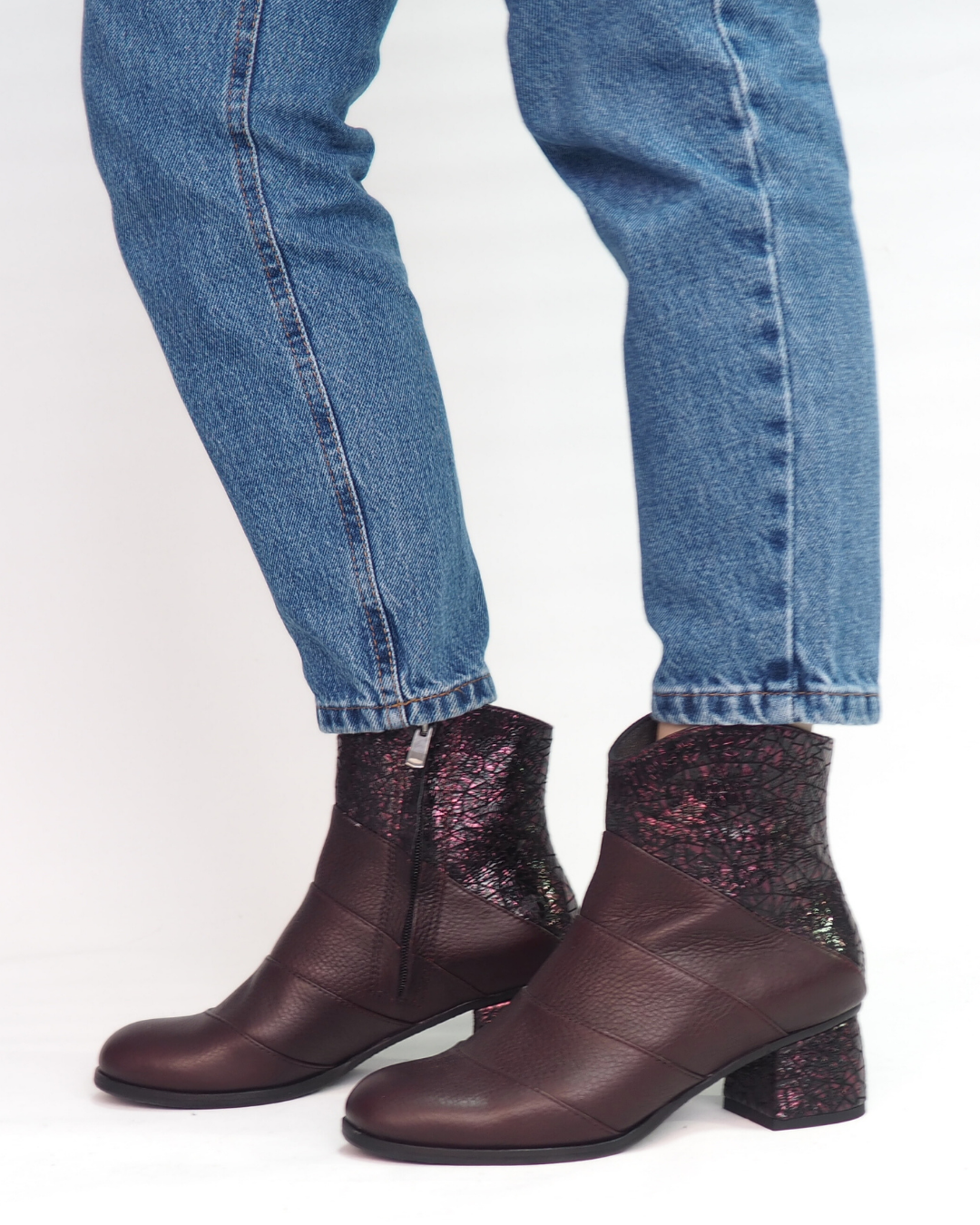 Alvin % 100 Deri Özel Tasarım El Yapımı Kadın Bot