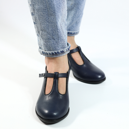 Juno 100% Leather Handmade Women's Heeled Shoes