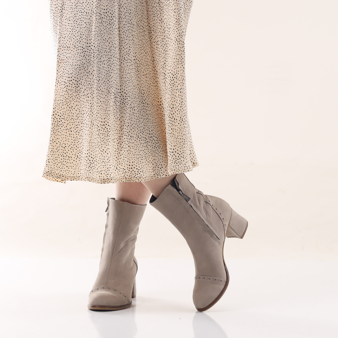 Cedric %100 Deri Özel Tasarım El Yapımı Kadın Bot