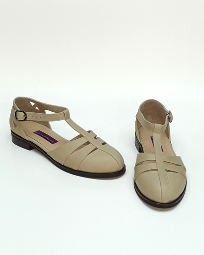 Ada %100 Deri El Yapımı Kadın Ayakkabı