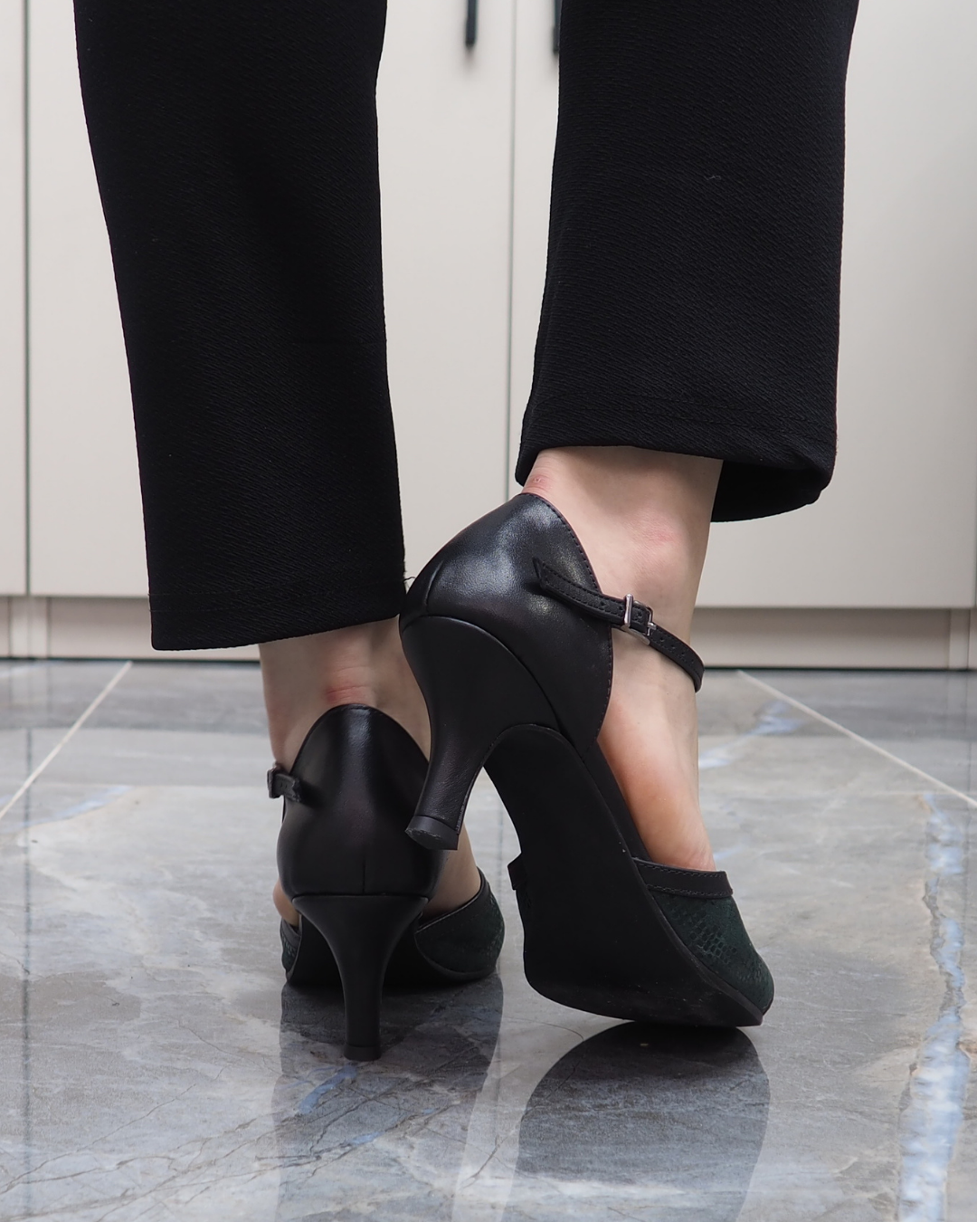 Almira %100 Deri El Yapımı Topuklu Ayakkabı