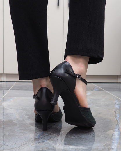 Almira %100 Deri El Yapımı Topuklu Ayakkabı