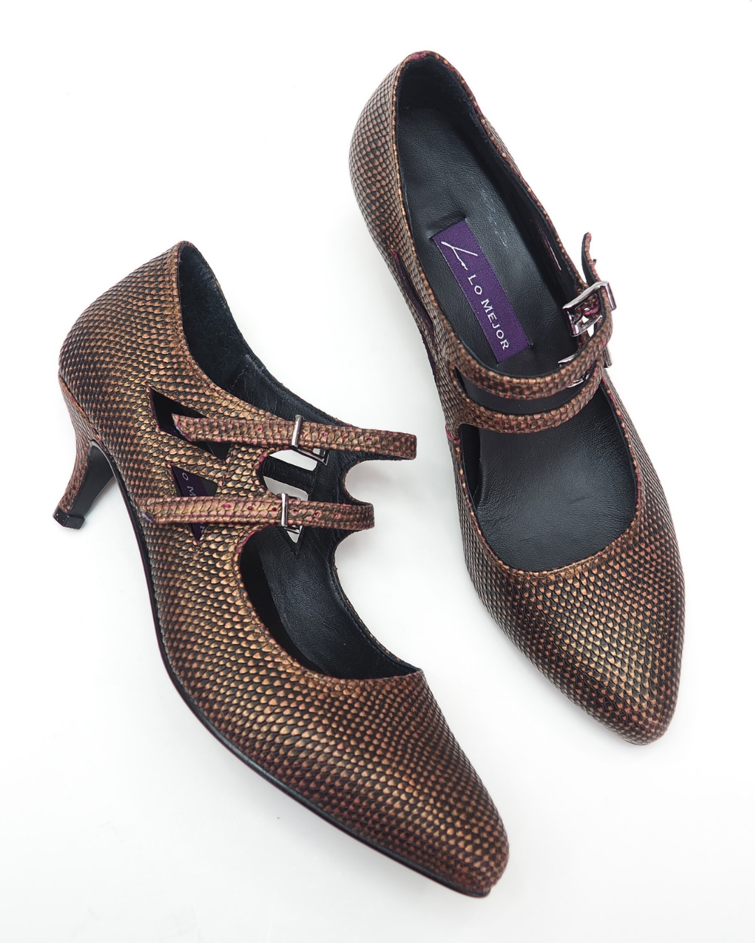Dink 100% Leather Handmade Women's Heeled Shoes