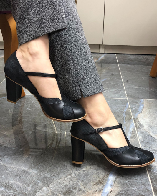 Begüm %100 Deri El Yapımı Kadın Topuklu Ayakkabı