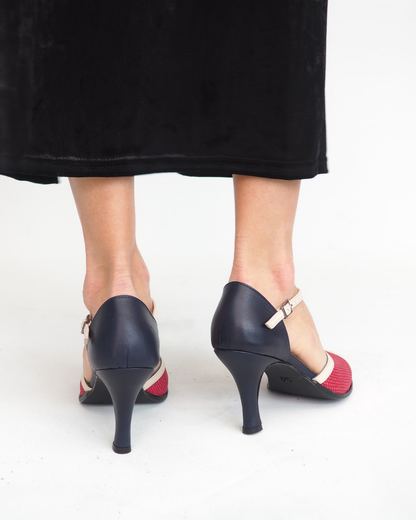 Almira %100 Deri El Yapımı Topuklu Ayakkabı