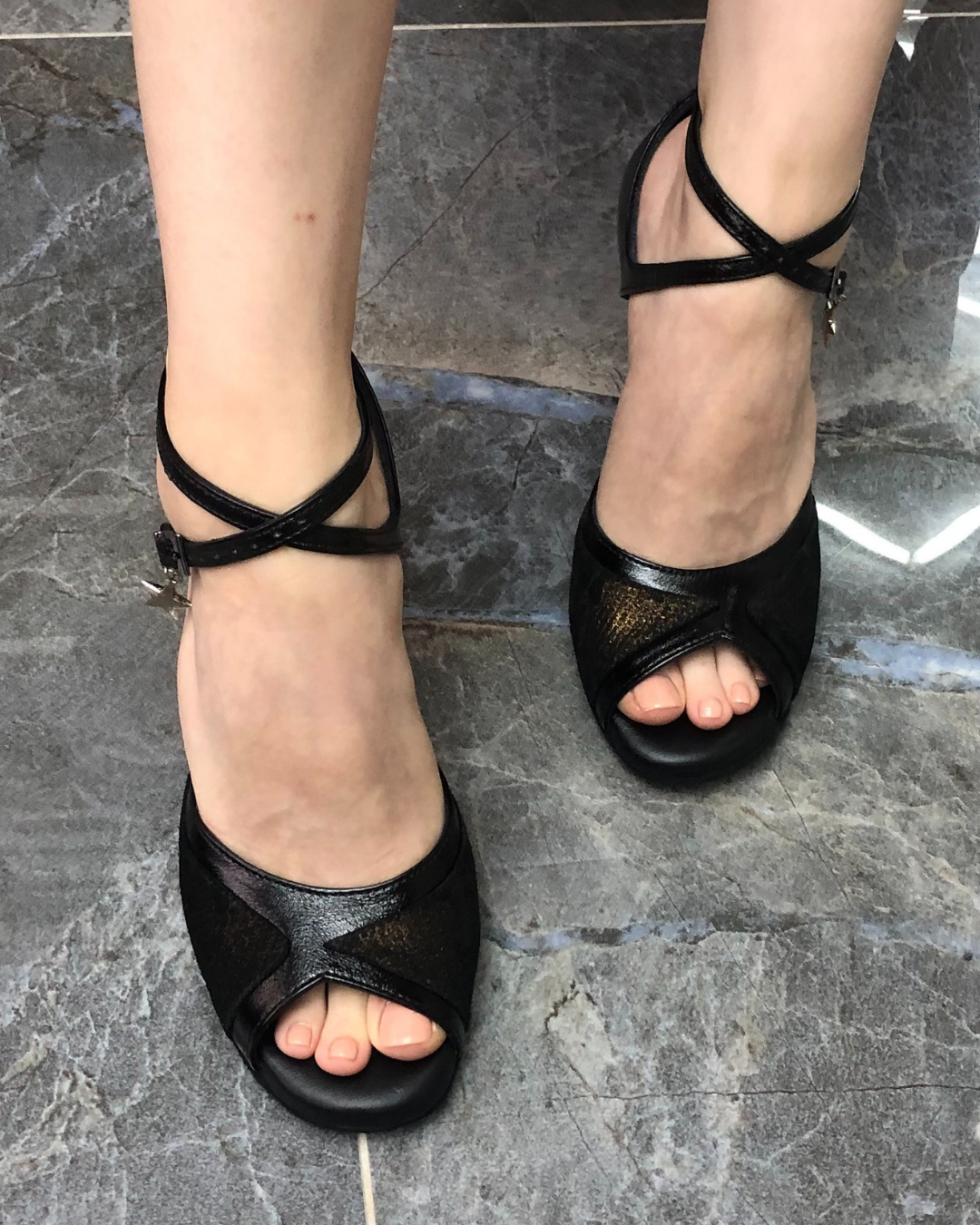 Aydilge 100% Leather Handmade Women's Tango Dance Shoes