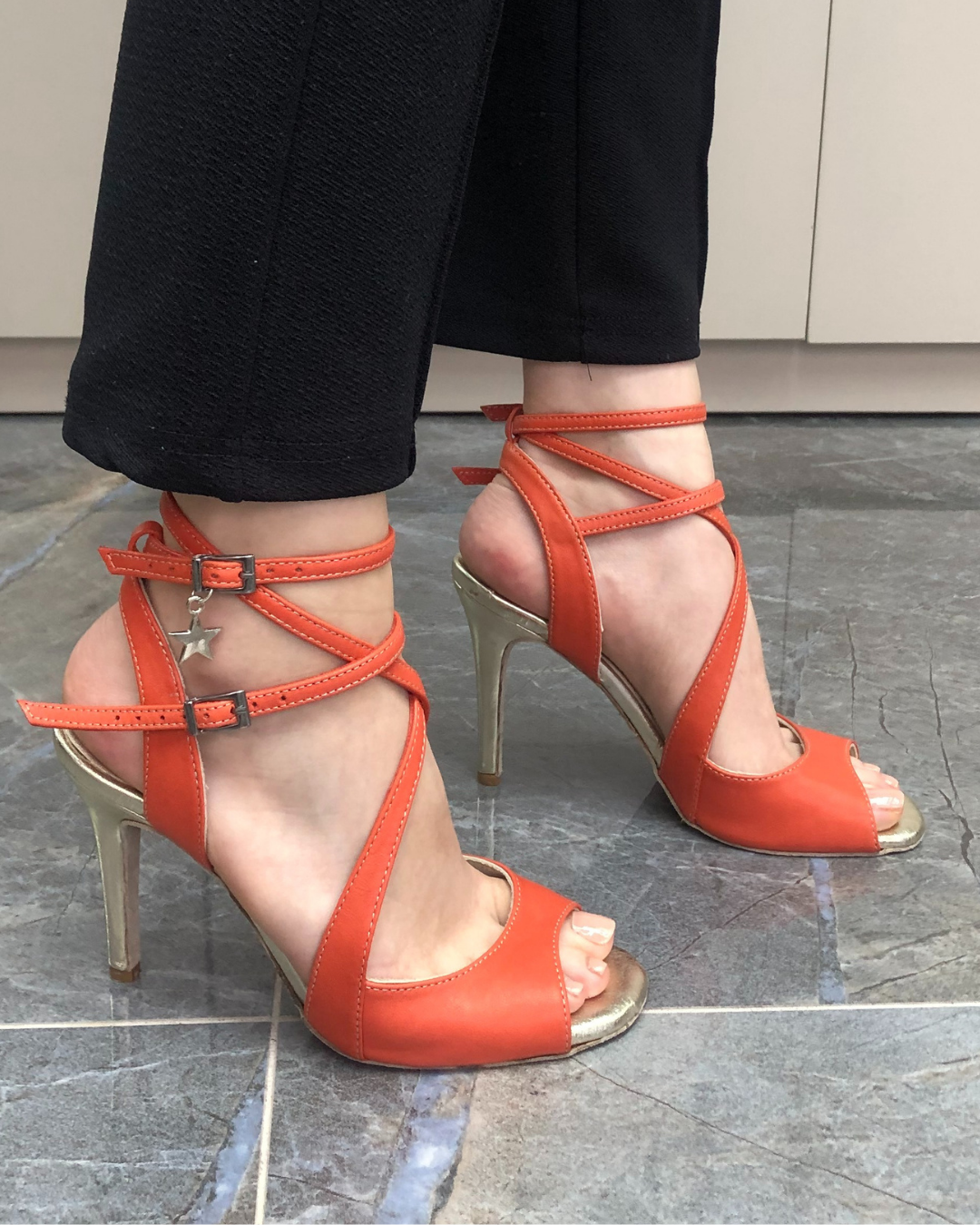 Sakura 100% Leather Handmade Tango Dance Shoes