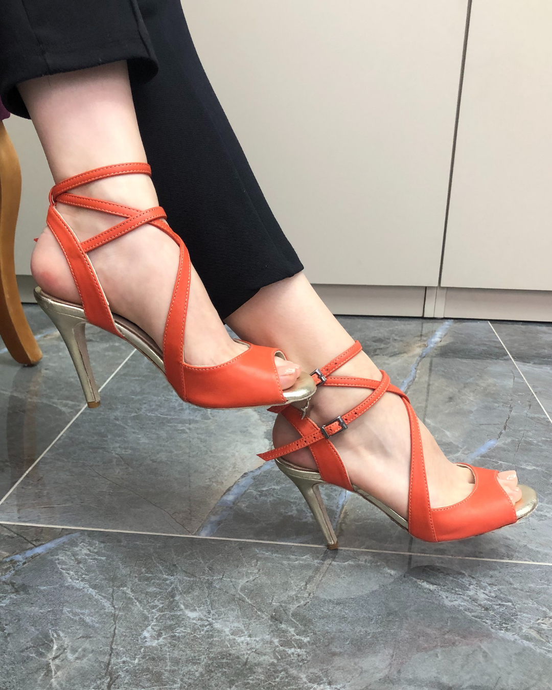 Sakura 100% Leather Handmade Tango Dance Shoes