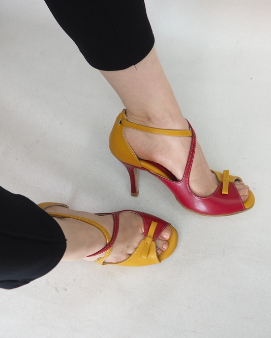 Aria %100 Deri El Yapımı Tango Dans Ayakkabısı