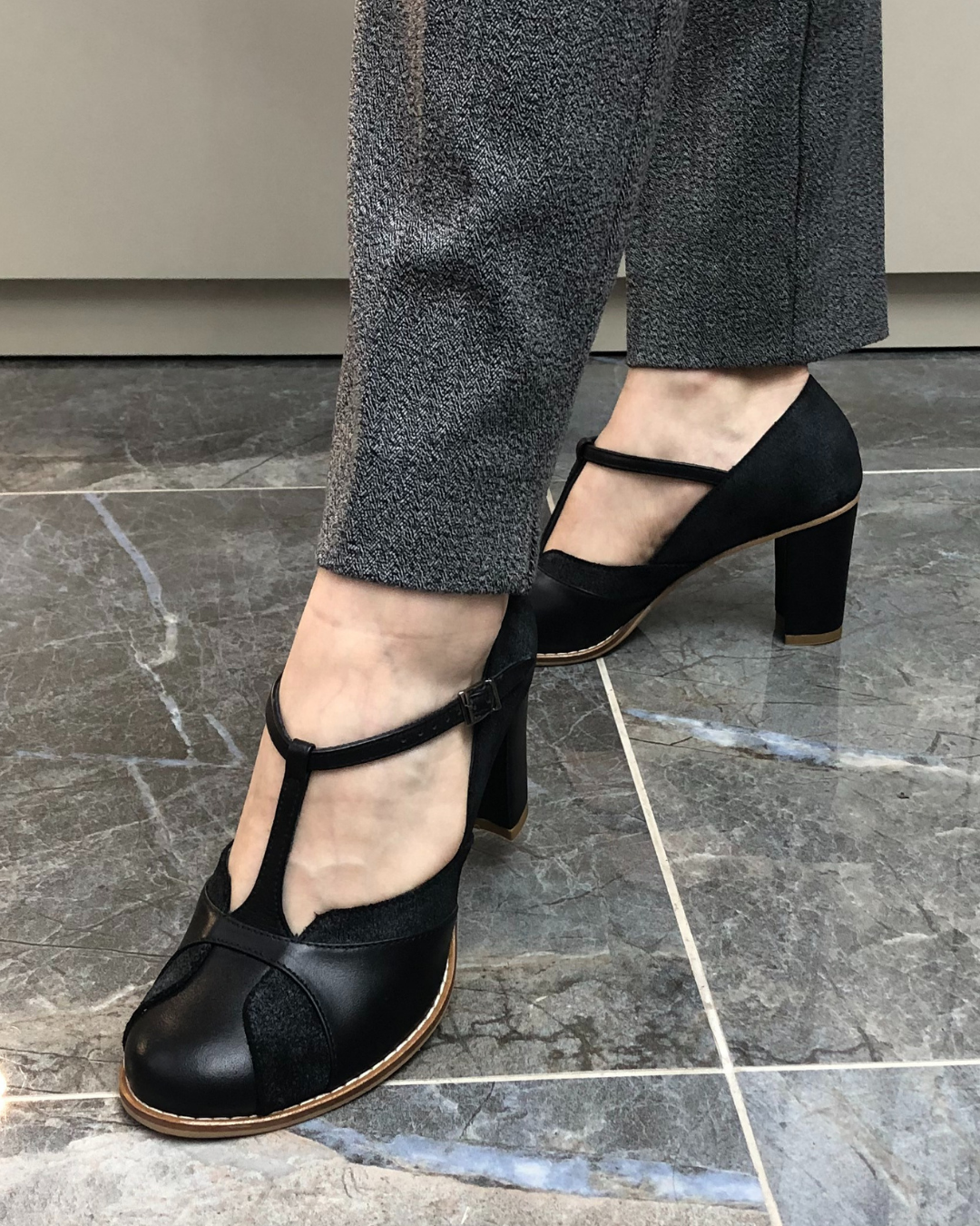 Begüm %100 Deri El Yapımı Kadın Topuklu Ayakkabı