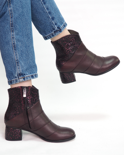 Alvin % 100 Deri Özel Tasarım El Yapımı Kadın Bot