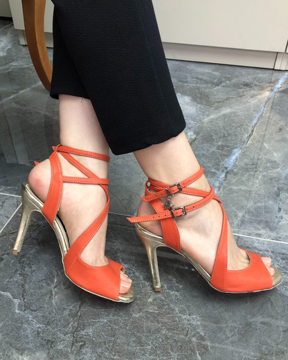 Sakura 100% Leather Handmade Tango Dance Shoes