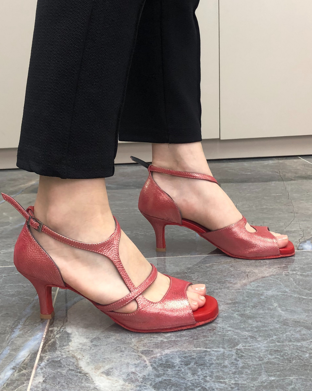 Gemma 100% Leather Handmade Tango Dance Shoes