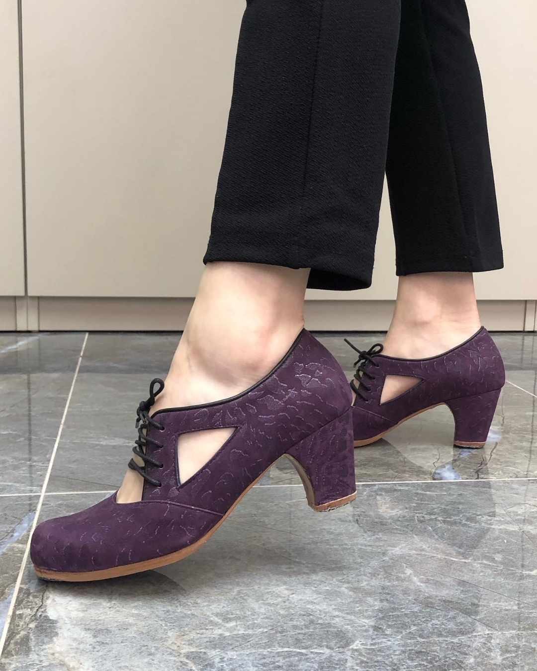 Emillia %100 Deri El Yapımı Flamenko Ayakkabı