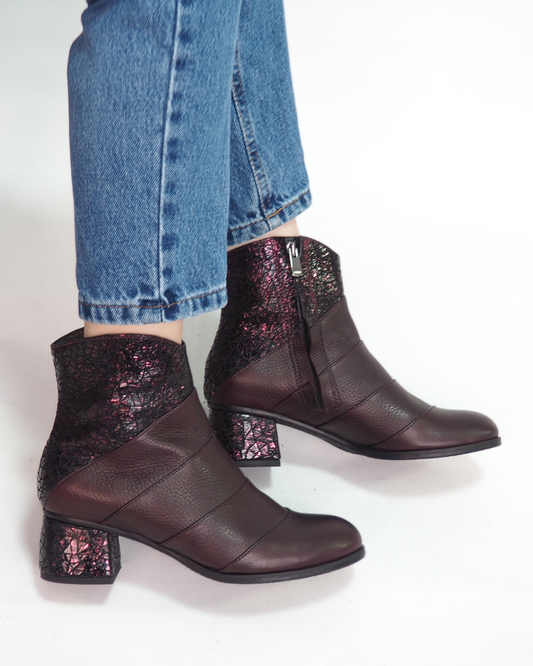 Alvin % 100 Deri Özel Tasarım El Yapımı Kadın Bot