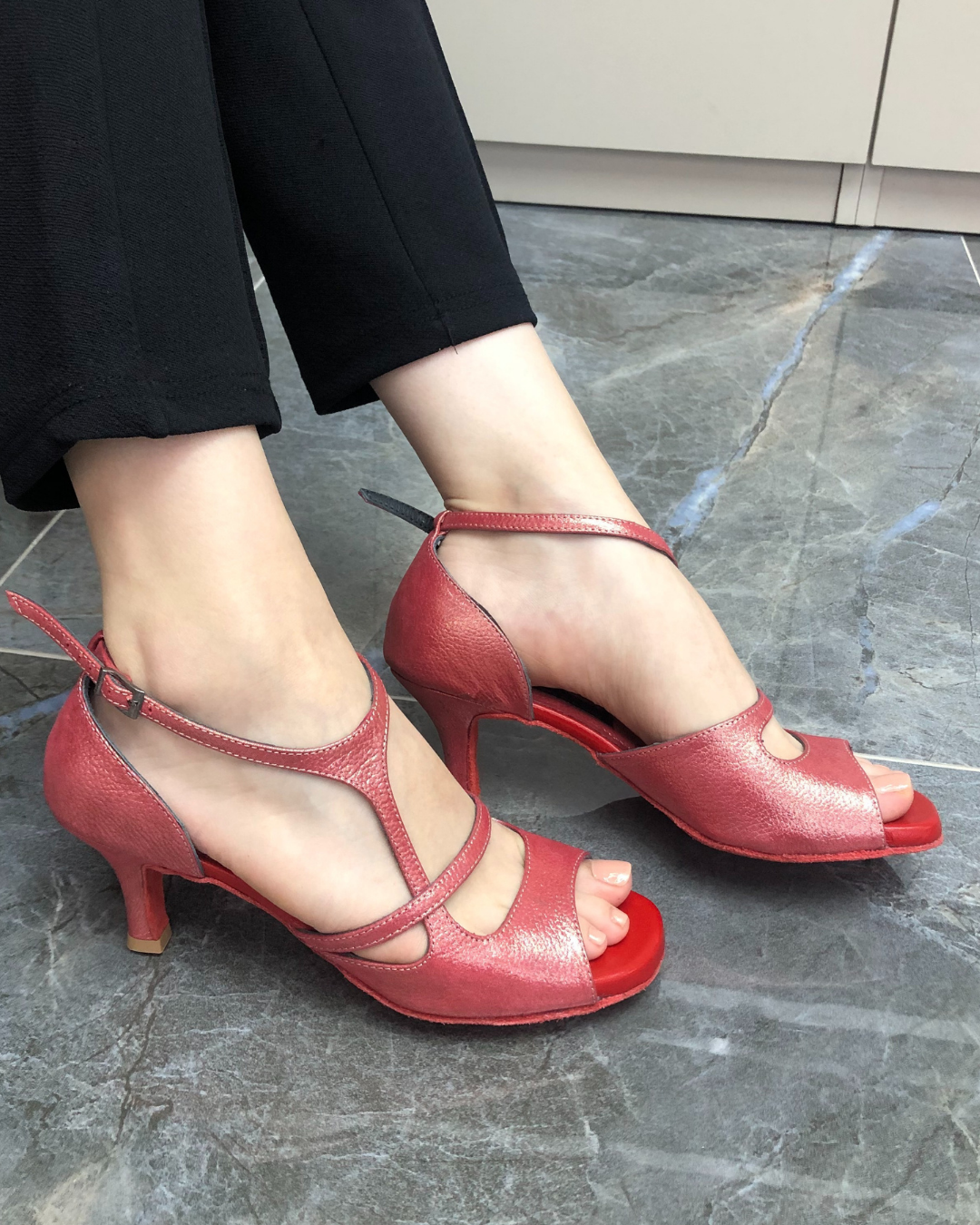 Gemma 100% Leather Handmade Tango Dance Shoes