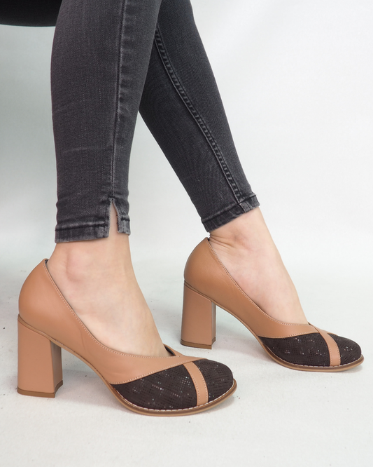 Liora %100 Deri El Yapımı Topuklu Ayakkabı