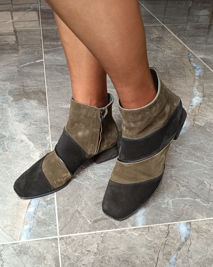 Wilma %100  Deri Özel Tasarım El Yapımı Kadın Bot