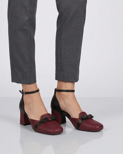 Elena %100 Deri El Yapımı Kadın Topuklu Ayakkabı