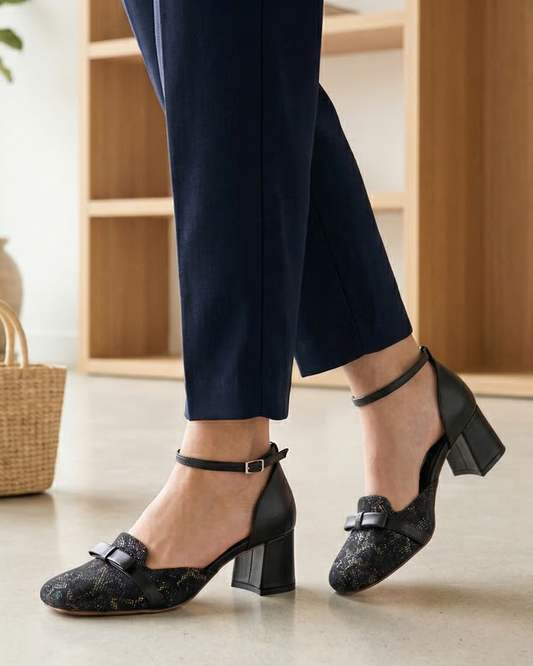 Elena %100 Deri El Yapımı Kadın Topuklu Ayakkabı