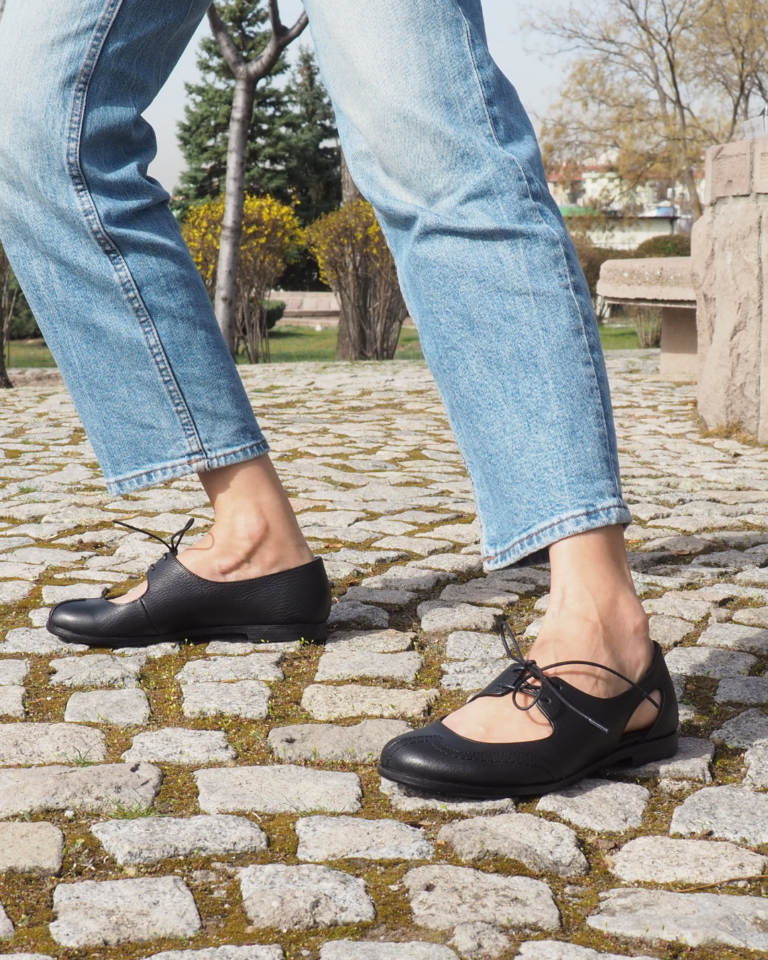Asel 100% Leather Handmade Women's Leather Ballet Flats
