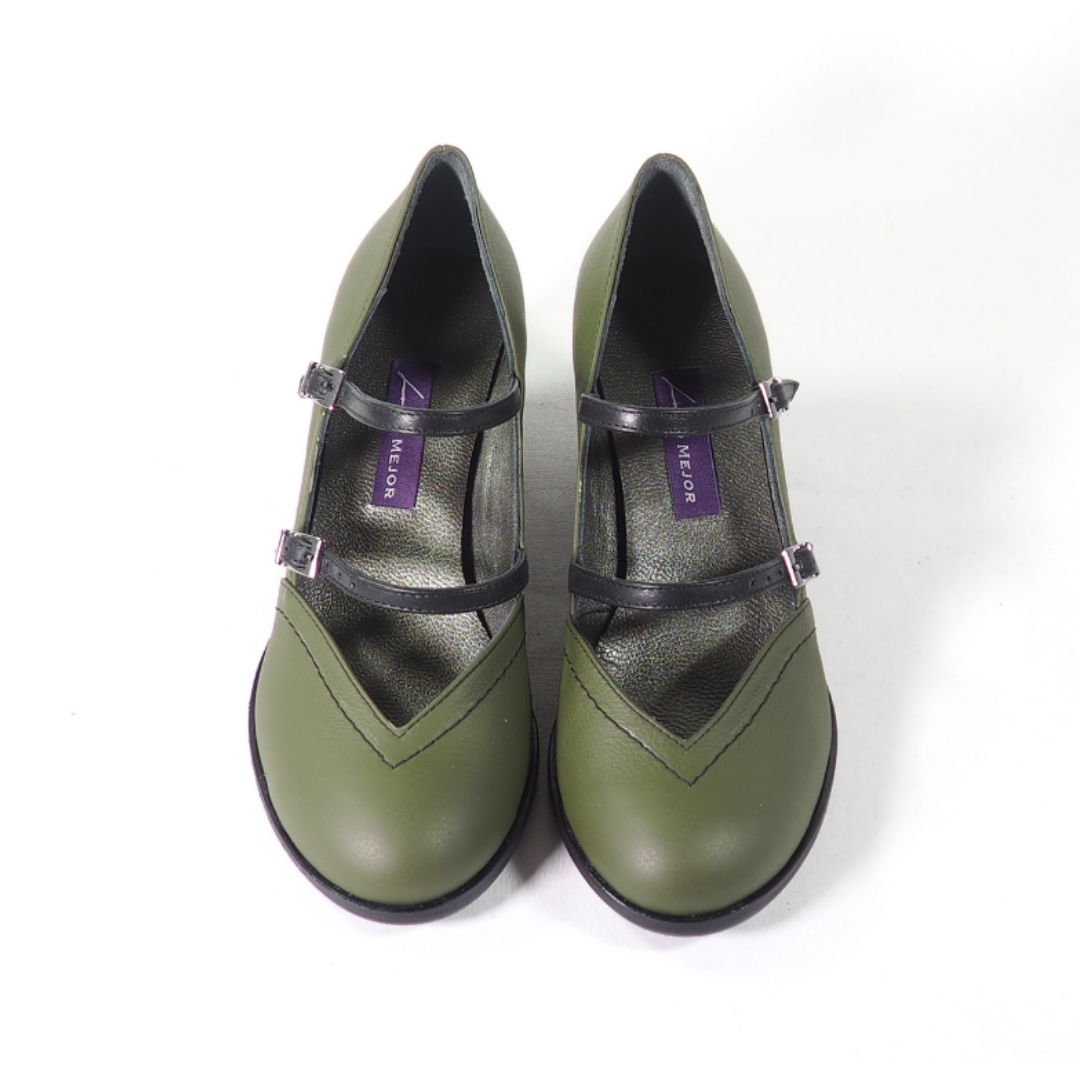 Elly % 100 Deri El Yapımı Topuklu Ayakkabı