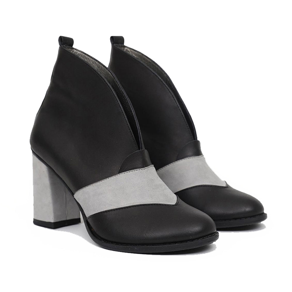 Fizzi %100 Deri El Yapımı Topuklu Ayakkabı