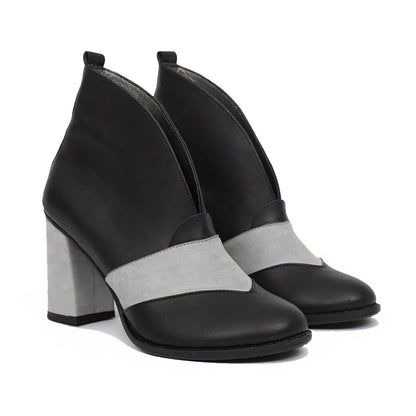 Fizzi %100 Deri El Yapımı Topuklu Ayakkabı