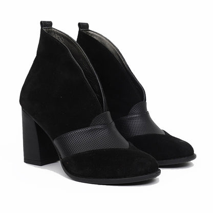 Fizzi %100 Deri El Yapımı Topuklu Ayakkabı