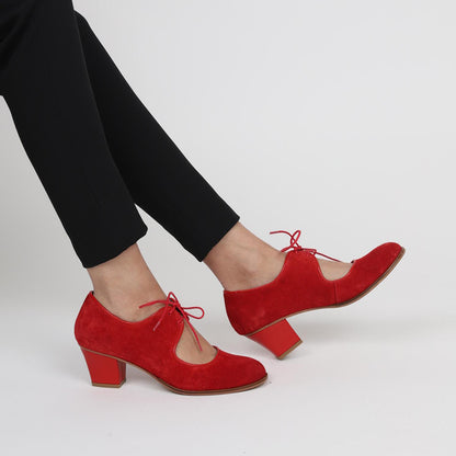 Heda 100% Leather Handmade Women's Heeled Shoes