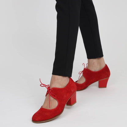 Heda 100% Leather Handmade Women's Heeled Shoes
