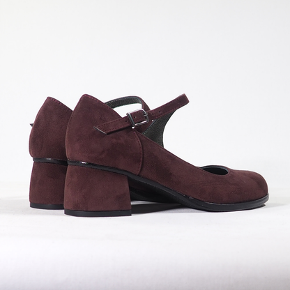 June 100% Leather Handmade Women's Heeled Shoes