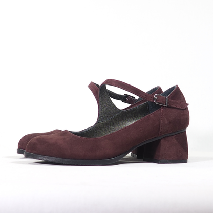 June 100% Leather Handmade Women's Heeled Shoes