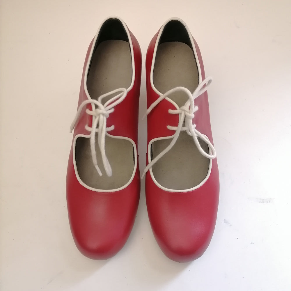 Alona %100 Deri El Yapımı Flamenko Dans Ayakkabısı