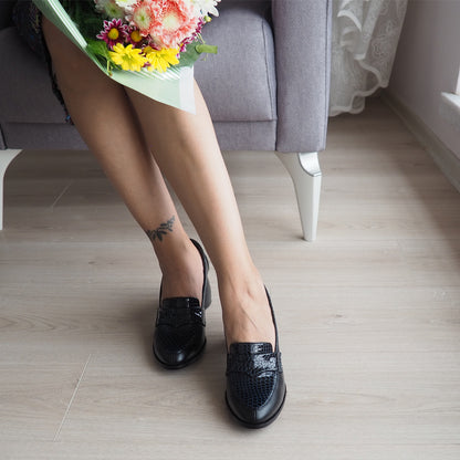Leila 100% Leather Handmade Heeled Shoes
