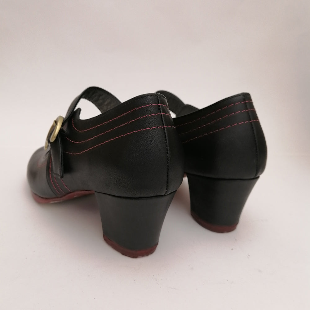 Maria %100 Deri El Yapımı Kadın Flamenko Ayakkabı