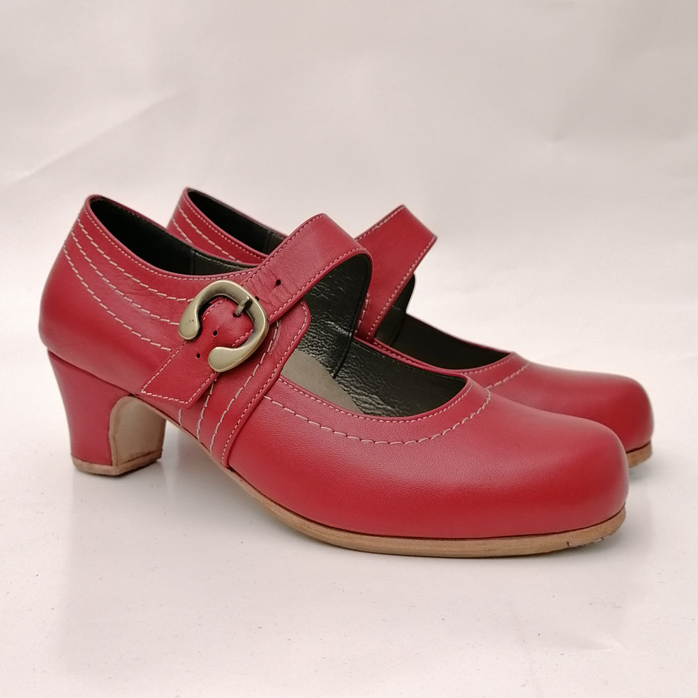 Maria %100 Deri El Yapımı Kadın Flamenko Ayakkabı